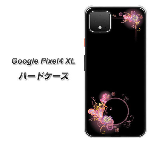 Google Pixel 4 XL 高画質仕上げ 背面印刷 ハードケース【437 華のフレーム】