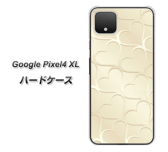 Google Pixel 4 XL 高画質仕上げ 背面印刷 ハードケース【630 かくれハート】