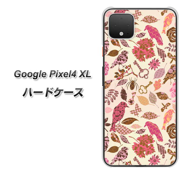 Google Pixel 4 XL 高画質仕上げ 背面印刷 ハードケース【640 おしゃれな小鳥】