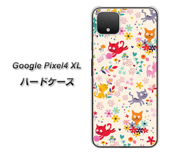 Google Pixel 4 XL 高画質仕上げ 背面印刷 ハードケース【693 ネコのあそび場】