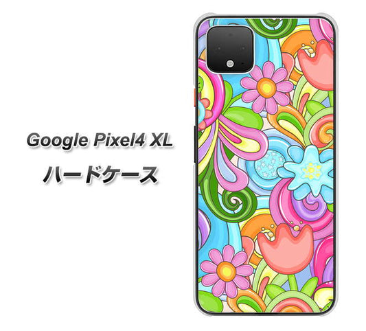 Google Pixel 4 XL 高画質仕上げ 背面印刷 ハードケース【713 ミラクルフラワー】