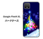 Google Pixel 4 XL 高画質仕上げ 背面印刷 ハードケース【720 白銀のクリスマスツリー】