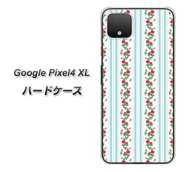 Google Pixel 4 XL 高画質仕上げ 背面印刷 ハードケース【744 イングリッシュガーデン（ブルー）】