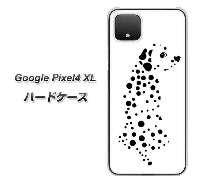 Google Pixel 4 XL 高画質仕上げ 背面印刷 ハードケース【1038 振り向くダルメシアン（WH）】
