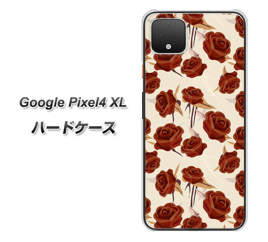 Google Pixel 4 XL 高画質仕上げ 背面印刷 ハードケース【1157 クラシックローズ】