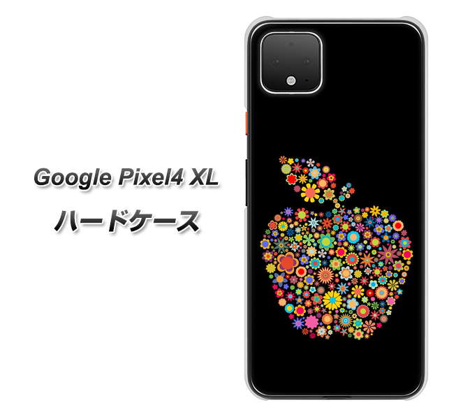 Google Pixel 4 XL 高画質仕上げ 背面印刷 ハードケース【1195 カラフルアップル】