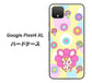 Google Pixel 4 XL 高画質仕上げ 背面印刷 ハードケース【AG824 フラワーうさぎのフラッピョン（黄色）】
