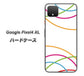 Google Pixel 4 XL 高画質仕上げ 背面印刷 ハードケース【IB912  重なり合う曲線】