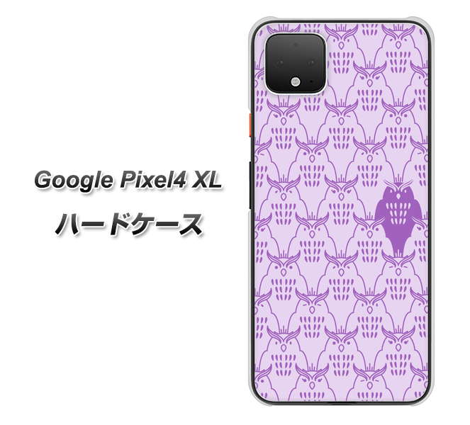 Google Pixel 4 XL 高画質仕上げ 背面印刷 ハードケース【MA918 パターン ミミズク】