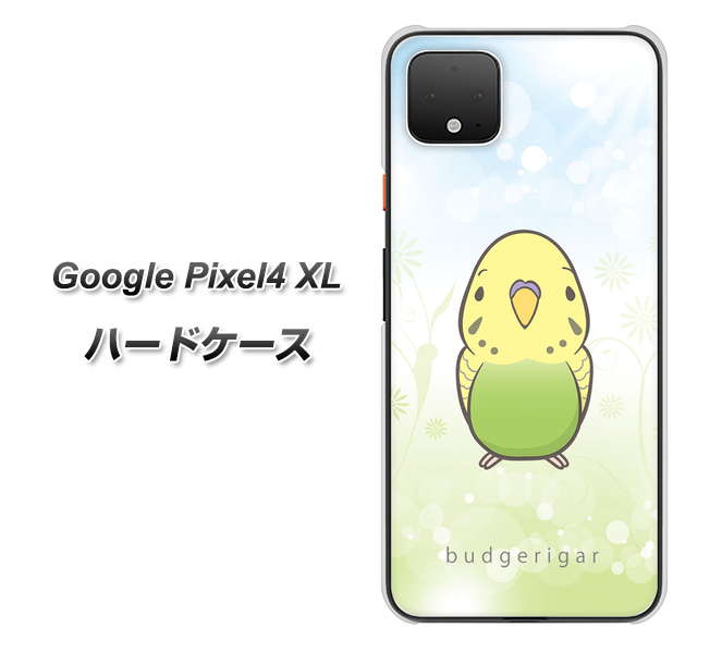 Google Pixel 4 XL 高画質仕上げ 背面印刷 ハードケース【SC838 セキセイインコ グリーン】