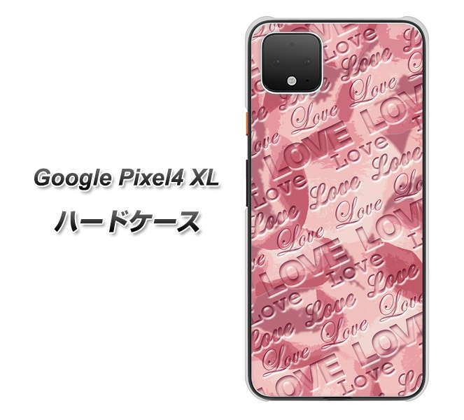 Google Pixel 4 XL 高画質仕上げ 背面印刷 ハードケース【SC844 フラワーヴェルニLOVE（ローズヴェルール）】