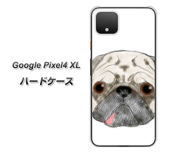 Google Pixel 4 XL 高画質仕上げ 背面印刷 ハードケース【YD855 パグ01】