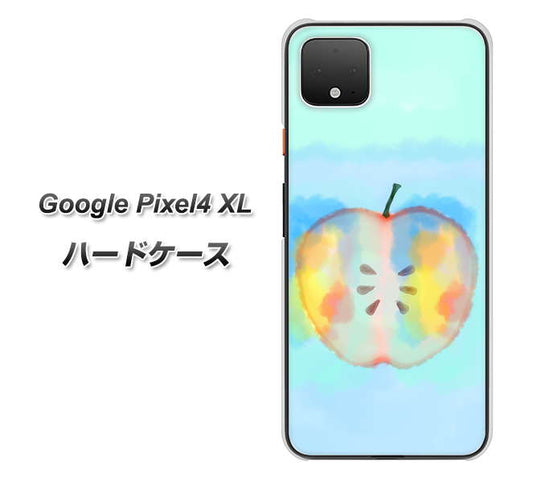 Google Pixel 4 XL 高画質仕上げ 背面印刷 ハードケース【YJ181 りんご 水彩181】