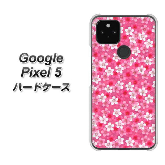 Google Pixel 5 高画質仕上げ 背面印刷 ハードケース【065 さくら】