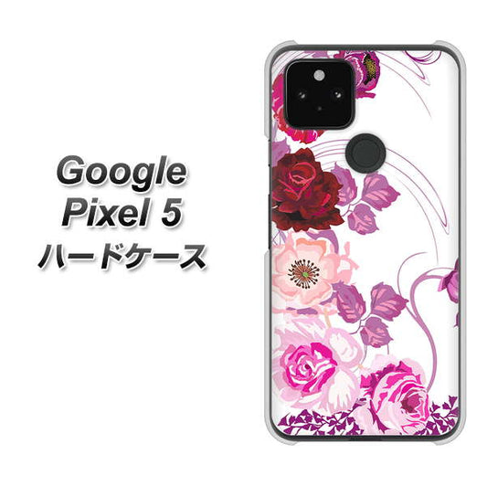 Google Pixel 5 高画質仕上げ 背面印刷 ハードケース【116 ６月のバラ】