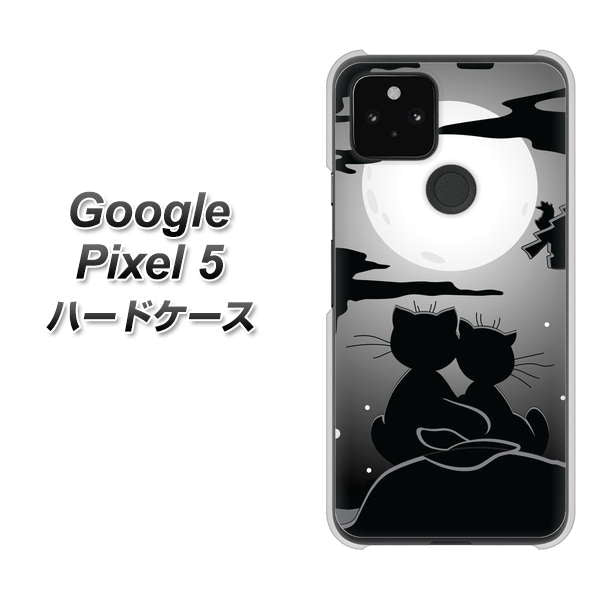 Google Pixel 5 高画質仕上げ 背面印刷 ハードケース【342 月夜の二人】