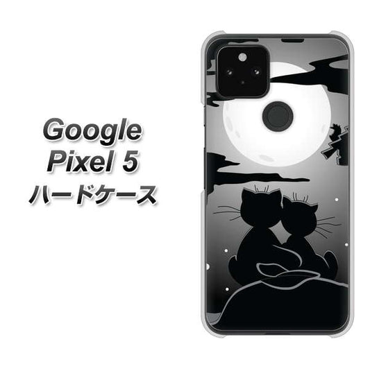 Google Pixel 5 高画質仕上げ 背面印刷 ハードケース【342 月夜の二人】
