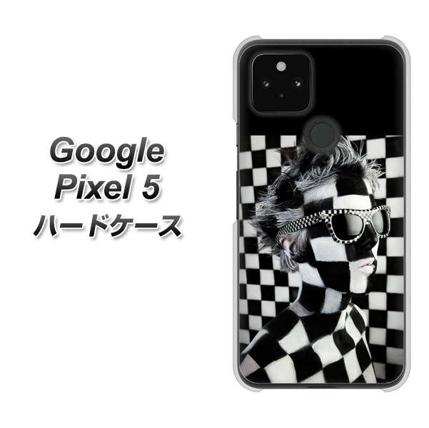 Google Pixel 5 高画質仕上げ 背面印刷 ハードケース【357 bk&wh】