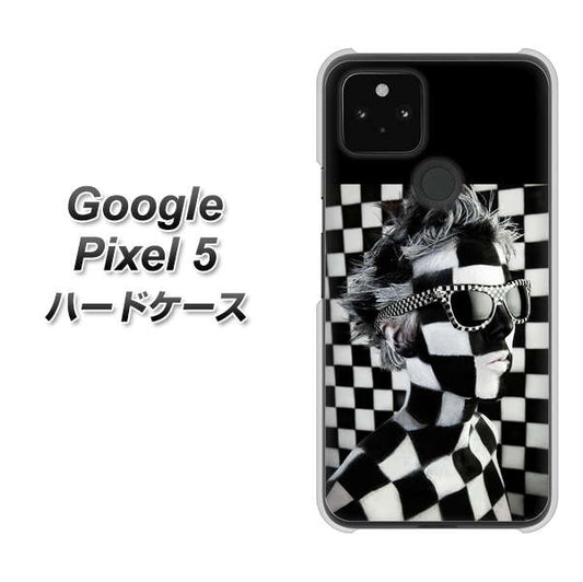 Google Pixel 5 高画質仕上げ 背面印刷 ハードケース【357 bk&wh】