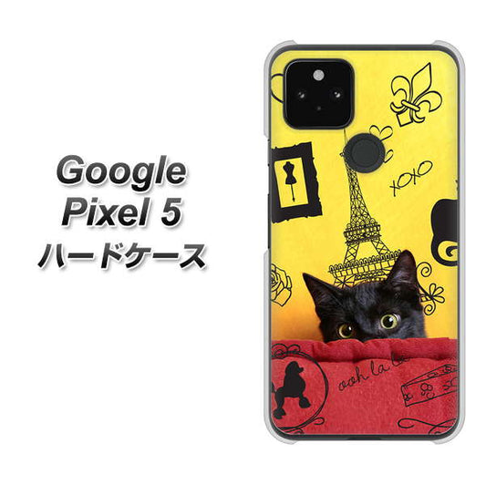 Google Pixel 5 高画質仕上げ 背面印刷 ハードケース【686 パリの子猫】