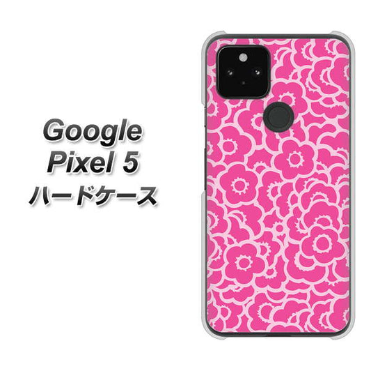Google Pixel 5 高画質仕上げ 背面印刷 ハードケース【716 ピンクフラワー】