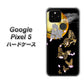 Google Pixel 5 高画質仕上げ 背面印刷 ハードケース【1150 月に昇る蝶】