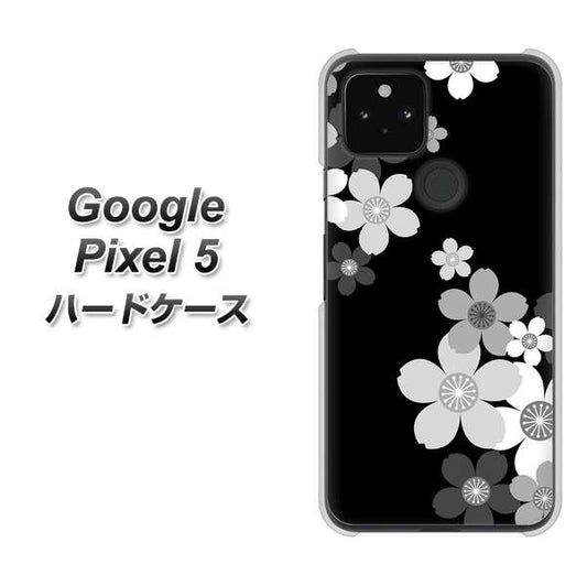 Google Pixel 5 高画質仕上げ 背面印刷 ハードケース【1334 桜のフレーム】