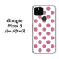 Google Pixel 5 高画質仕上げ 背面印刷 ハードケース【1357 シンプルビッグ薄ピンク白】
