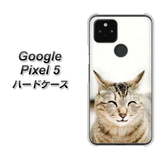 Google Pixel 5 高画質仕上げ 背面印刷 ハードケース【VA801 笑福ねこ】