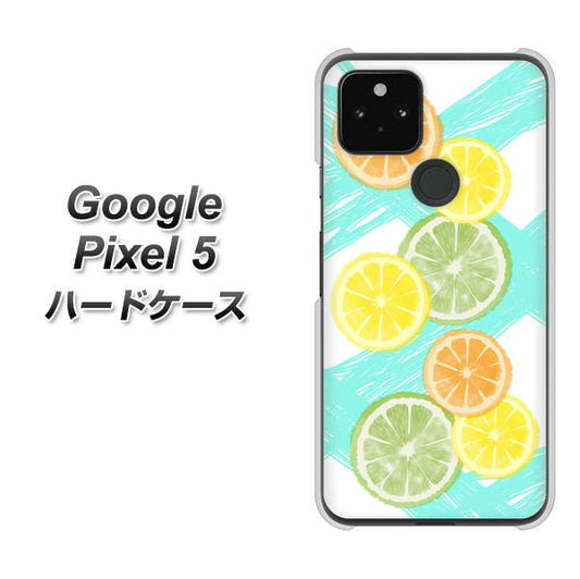Google Pixel 5 高画質仕上げ 背面印刷 ハードケース【YJ183 オレンジライム】