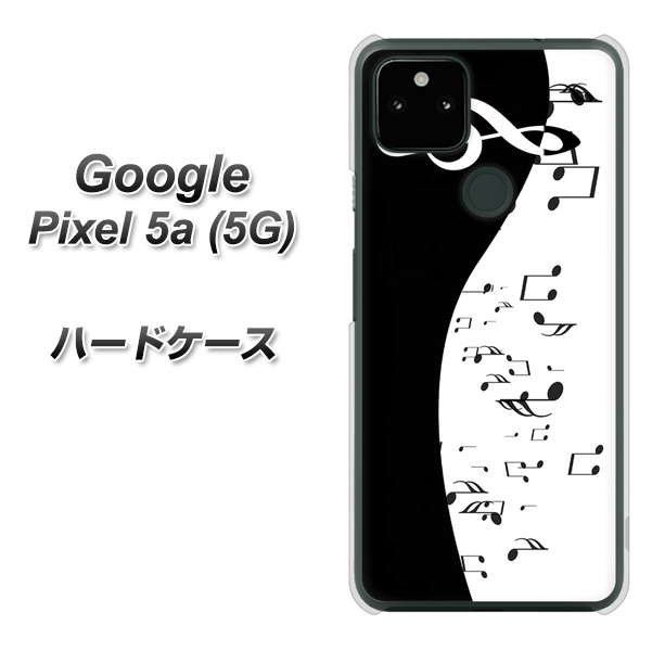 Google Pixel 5a (5G) 高画質仕上げ 背面印刷 ハードケース【114 モノトーンのリズム】