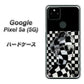 Google Pixel 5a (5G) 高画質仕上げ 背面印刷 ハードケース【357 bk&wh】