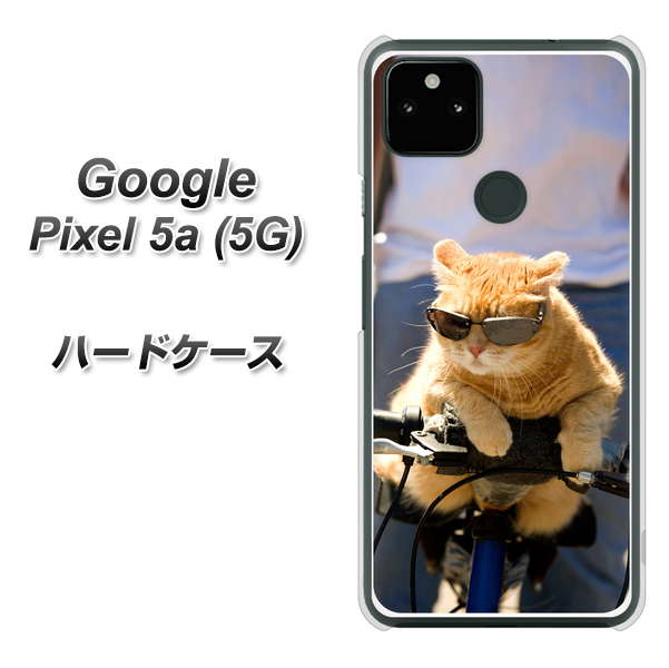 Google Pixel 5a (5G) 高画質仕上げ 背面印刷 ハードケース【595 にゃんとサイクル】