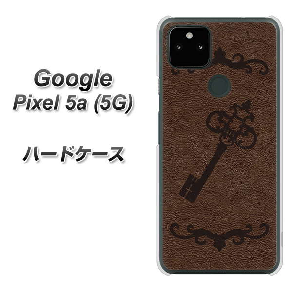 Google Pixel 5a (5G) 高画質仕上げ 背面印刷 ハードケース【EK824  レザー風アンティークキー】