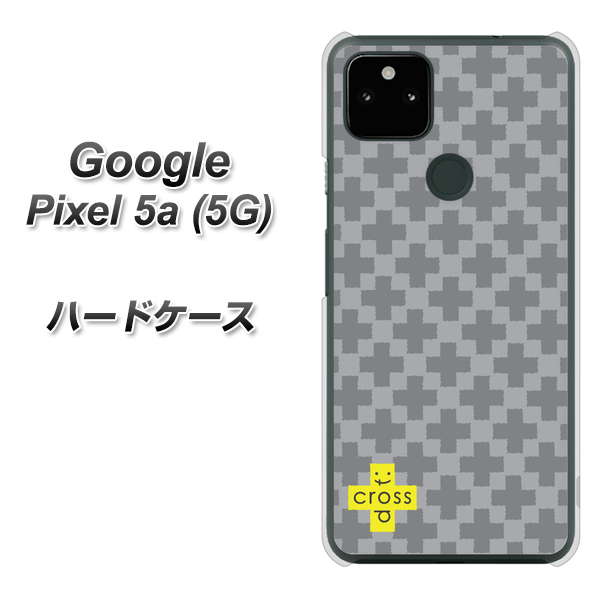 Google Pixel 5a (5G) 高画質仕上げ 背面印刷 ハードケース【IB900  クロスドット_グレー】