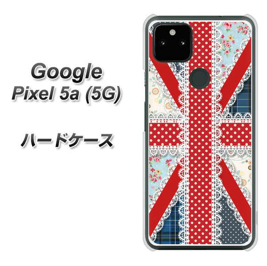 Google Pixel 5a (5G) 高画質仕上げ 背面印刷 ハードケース【SC805 ユニオンジャック レース】