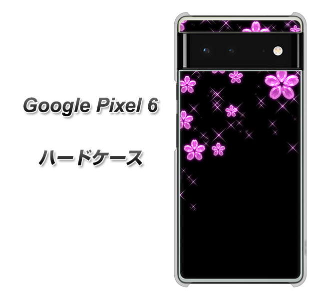 Google Pixel 6 高画質仕上げ 背面印刷 ハードケース【019 桜クリスタル】