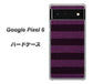 Google Pixel 6 高画質仕上げ 背面印刷 ハードケース【533 極太ボーダーPR&NV】