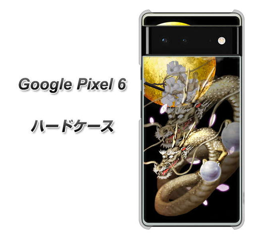 Google Pixel 6 高画質仕上げ 背面印刷 ハードケース【1003 月と龍】
