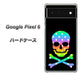Google Pixel 6 高画質仕上げ 背面印刷 ハードケース【1072 ドクロフレームレインボースター】