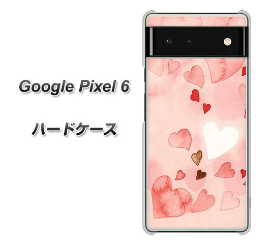 Google Pixel 6 高画質仕上げ 背面印刷 ハードケース【1125 ハートの和紙】