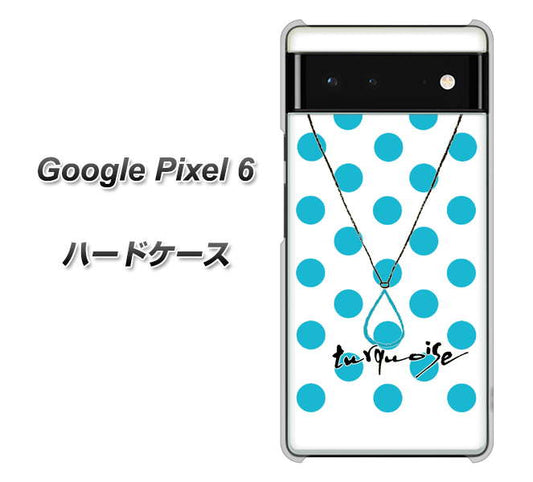 Google Pixel 6 高画質仕上げ 背面印刷 ハードケース【OE821 12月ターコイズ】