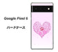 Google Pixel 6 高画質仕上げ 背面印刷 ハードケース【YA956 ハート03 素材クリア】