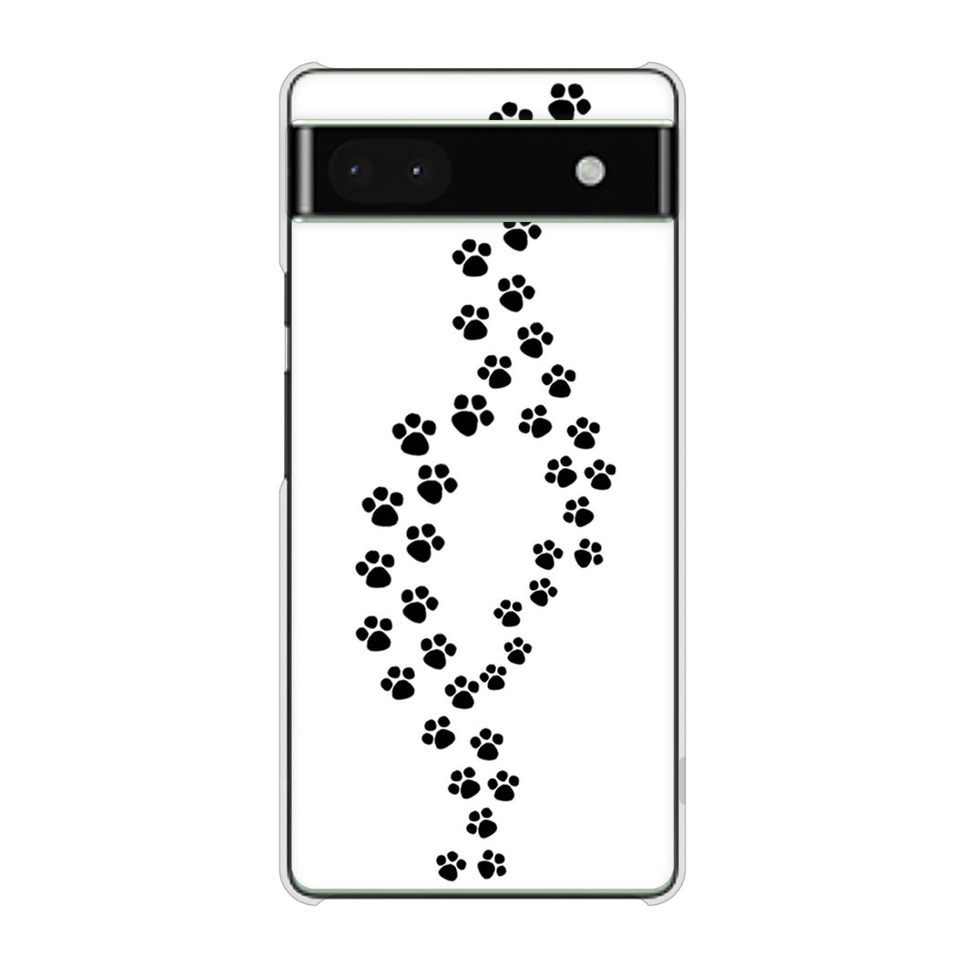 Google Pixel 6a 高画質仕上げ 背面印刷 ハードケース 【066 あしあと】