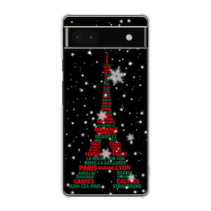 Google Pixel 6a 高画質仕上げ 背面印刷 ハードケース エッフェル塔
