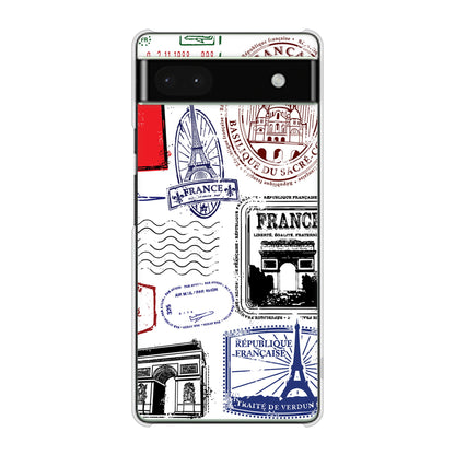 Google Pixel 6a 高画質仕上げ 背面印刷 ハードケース LOVE フランス