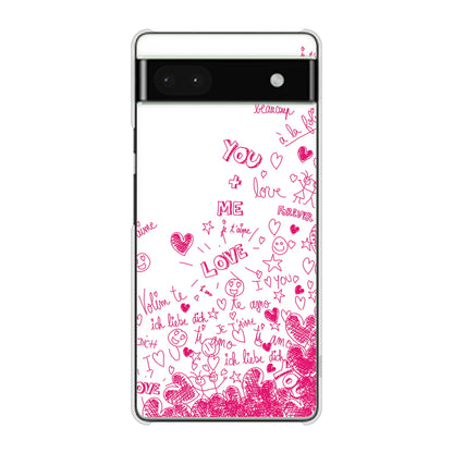 Google Pixel 6a 高画質仕上げ 背面印刷 ハードケース プリティハート