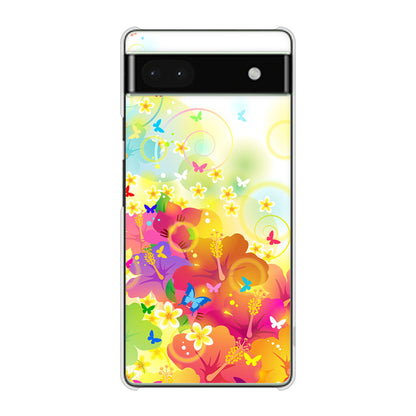 Google Pixel 6a 高画質仕上げ 背面印刷 ハードケース バタフライ
