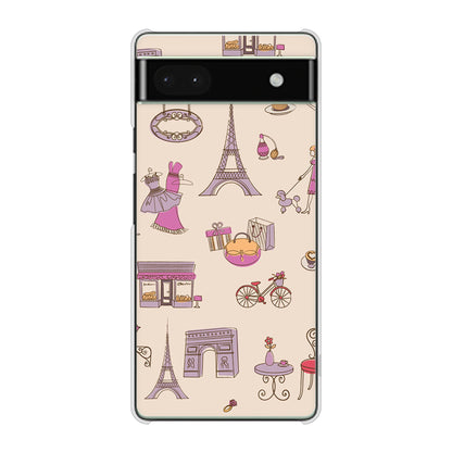 Google Pixel 6a 高画質仕上げ 背面印刷 ハードケース LOVE フランス