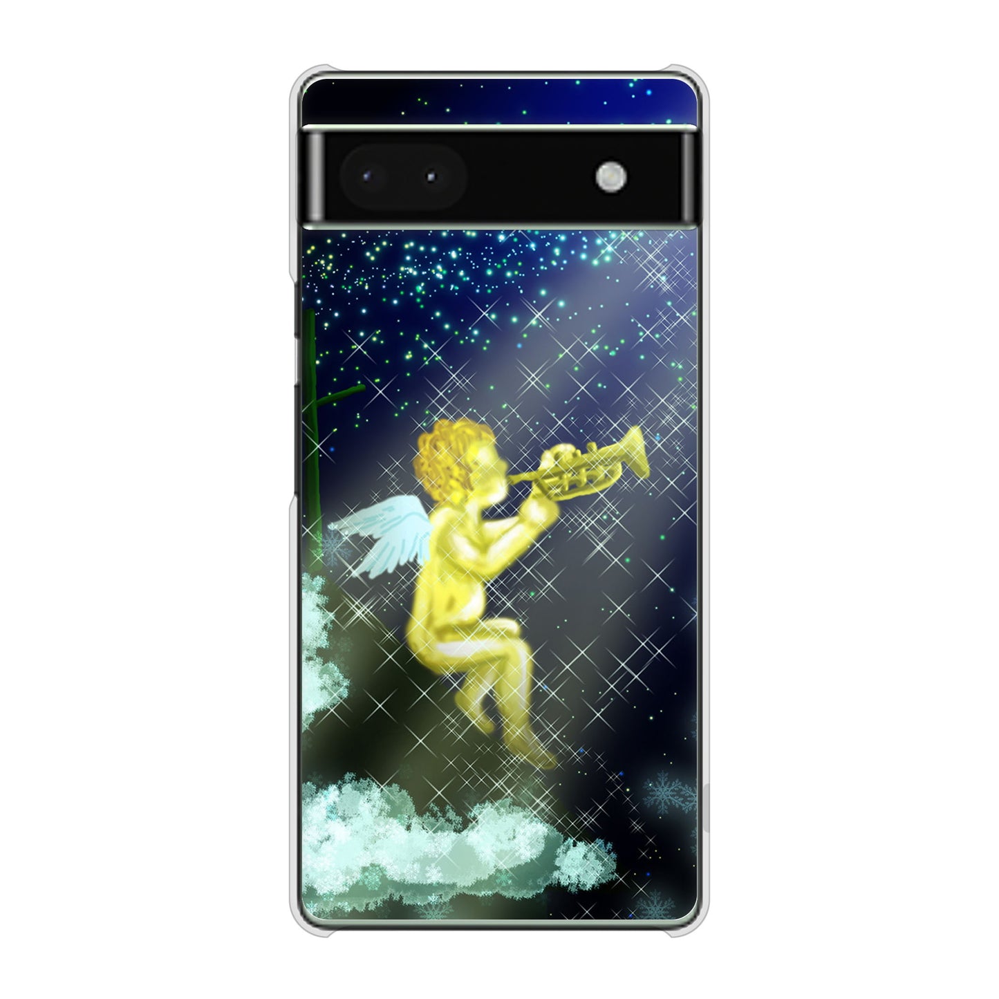 Google Pixel 6a 高画質仕上げ 背面印刷 ハードケース 【1248 天使の演奏】